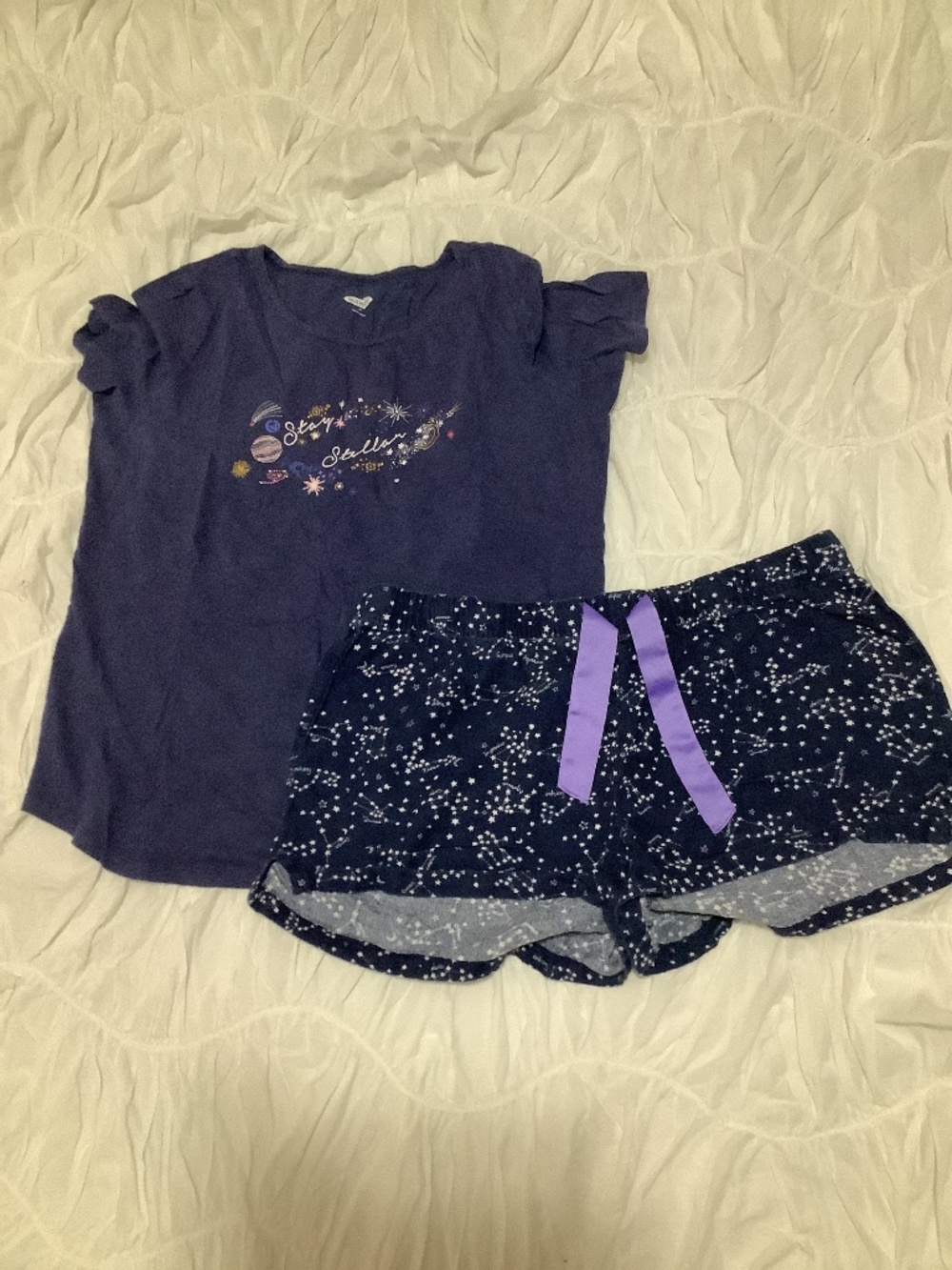 Navy Blue Space PJ Set